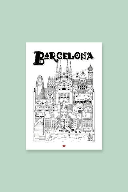 Affiche Barcelone