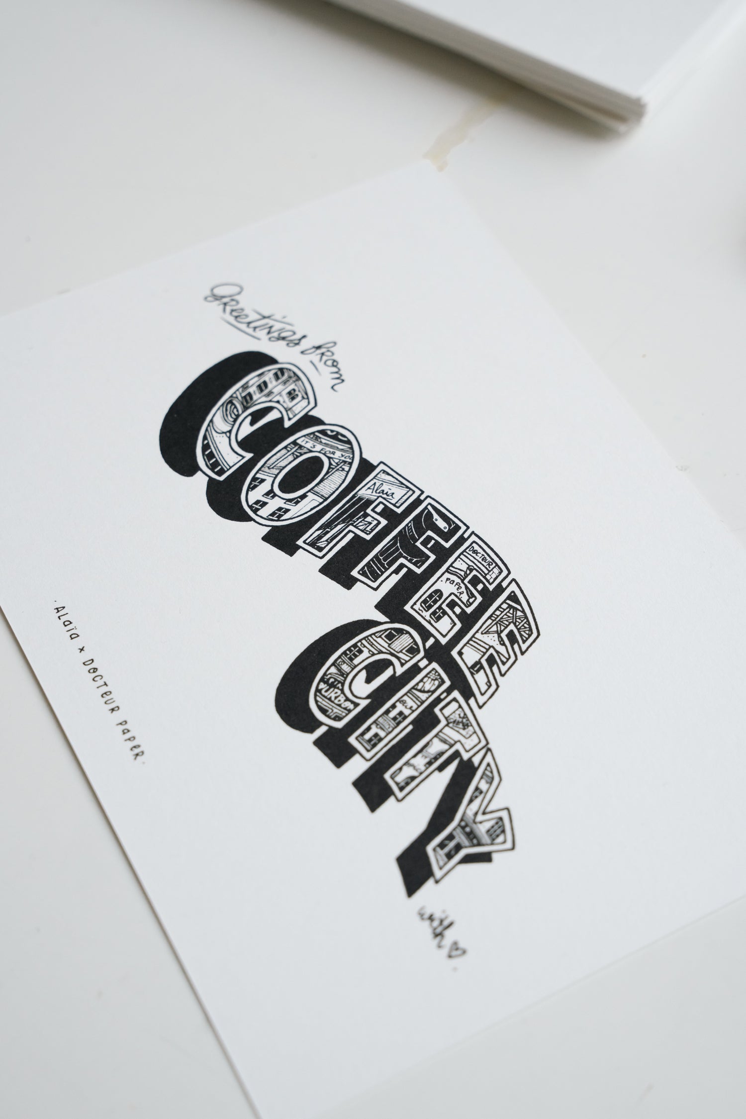 Docteur Paper alaia coffee city carte greetings