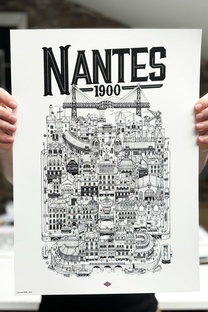 Affiche Nantes 1900