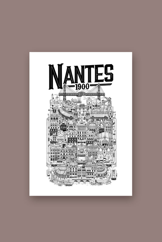 Affiche Nantes 1900